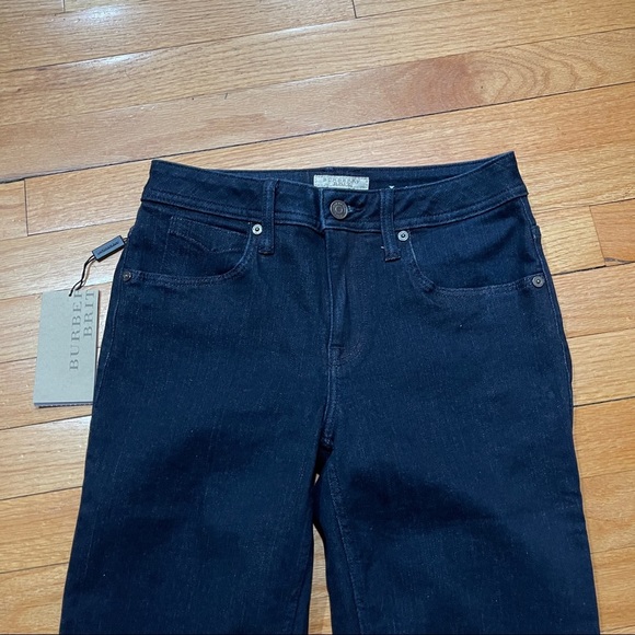 Burberry Brit Ladbroke Womens Straight Jeans Size 26 Tall 37” Dark Indigo NWT - Picture 15 of 15